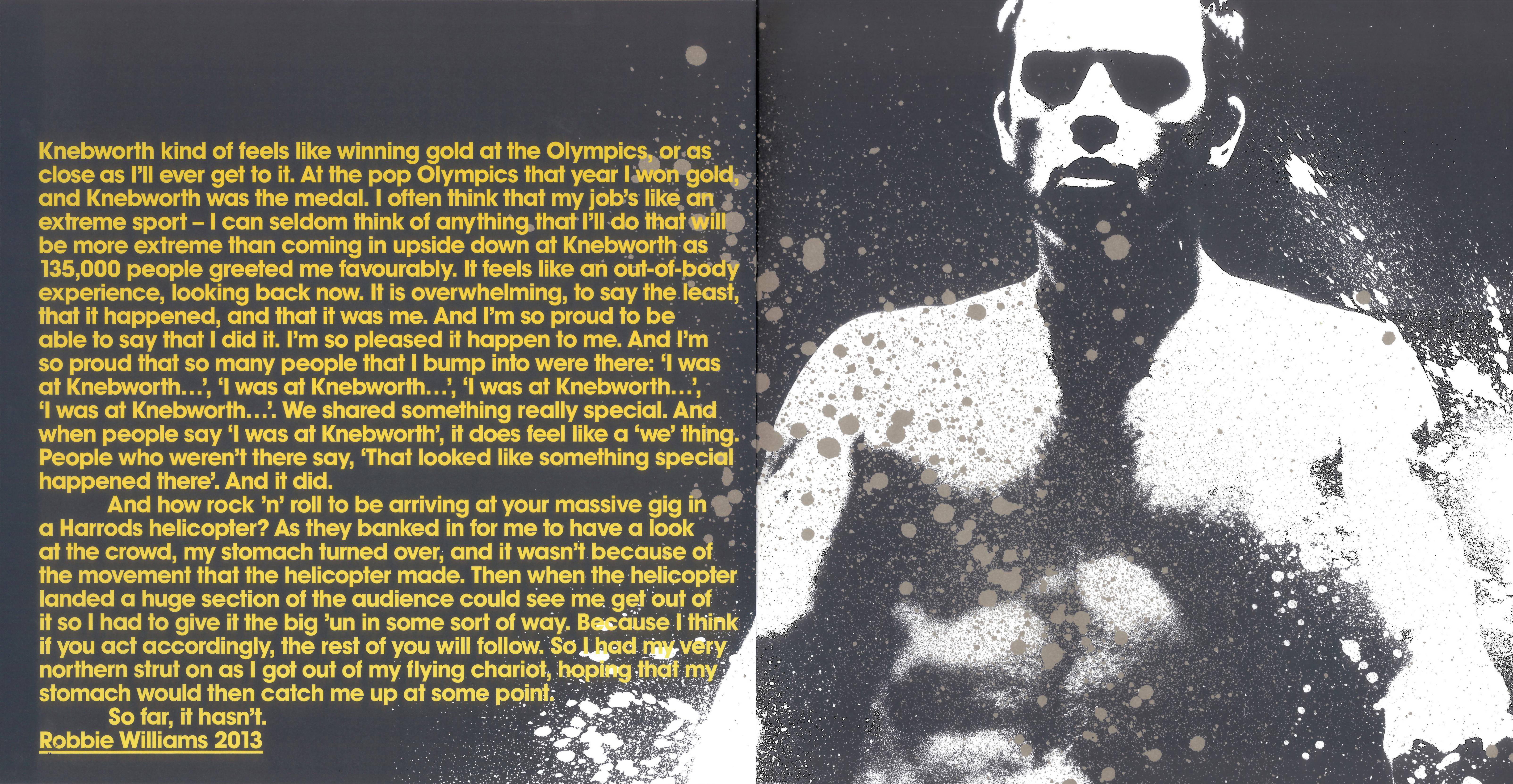Robbie Williams  Live At Knebworth : Booklet 2